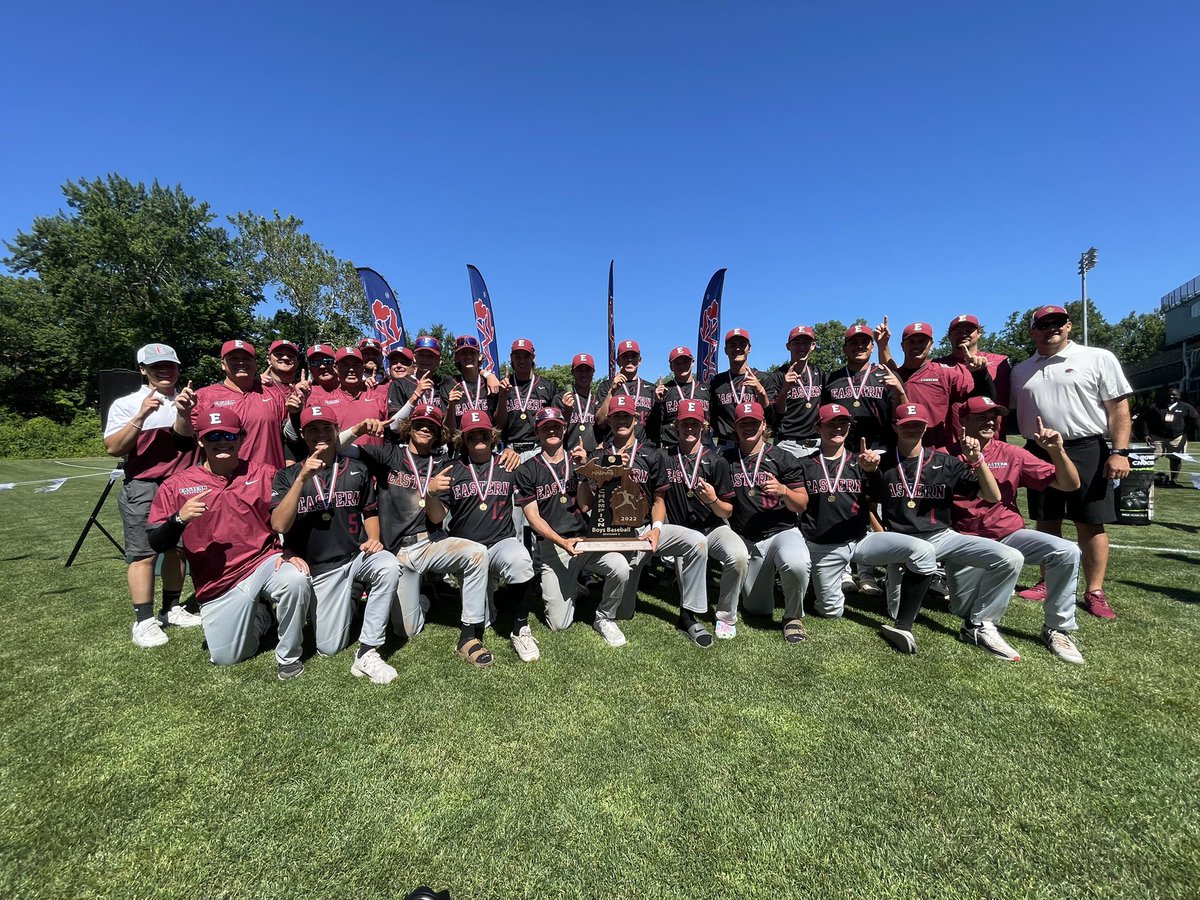 FHE_Athletics's tweet photo. MHSAA D2 Baseball State Champions -The Hawks of Forest Hills Eastern @FHE_Baseball https://t.co/eBO7UOOfDh