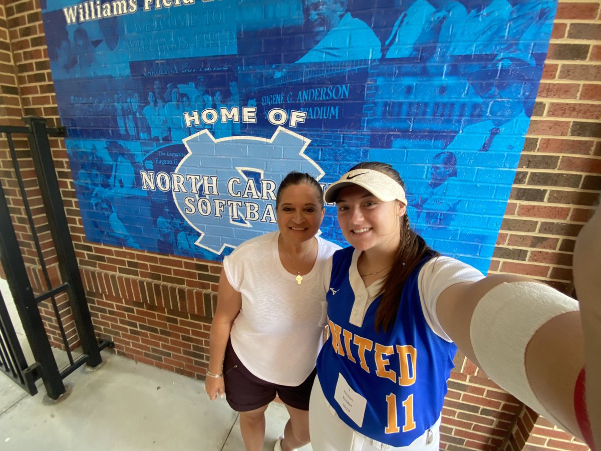 Thank you <a href="/UNCCoachPapa/">Donna J. Papa</a> and the <a href="/UNCSoftball/">Carolina Softball</a> team for an amazing camp! I loved playing on your field and getting to know your team!
