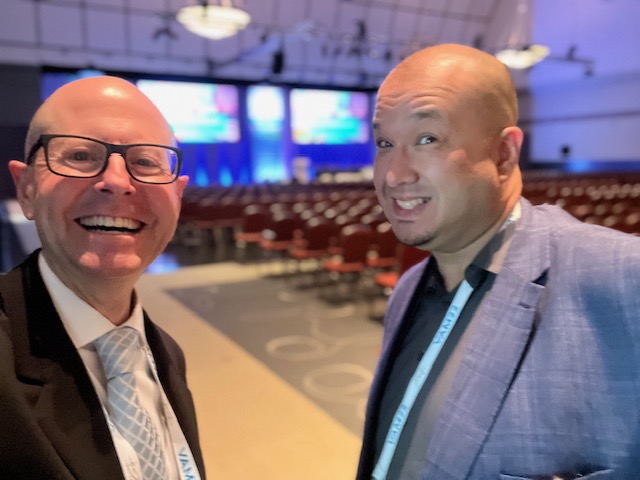 usc_vascular's tweet photo. Behind the scenes at #VAM22 with our Trojan Toe and Flow members @DGArmstrong @rowe_vincent and @ziegler_md! https://t.co/wCGVR9YfOx