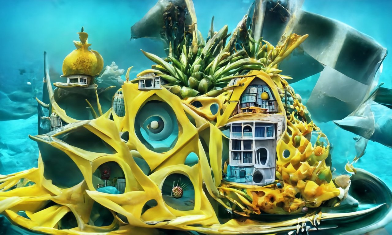 Gene Kogan on Twitter "surrealist pineapple house under the sea https