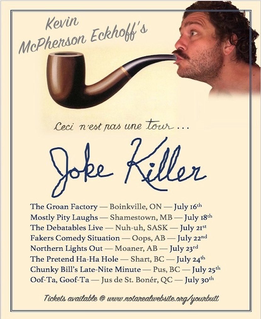 kay_emmee's tweet photo. I made fake tour posters for fake tours. I’m so lonely. My new album poops onto the scene JUNE 28. https://t.co/j3CaQoPOJC