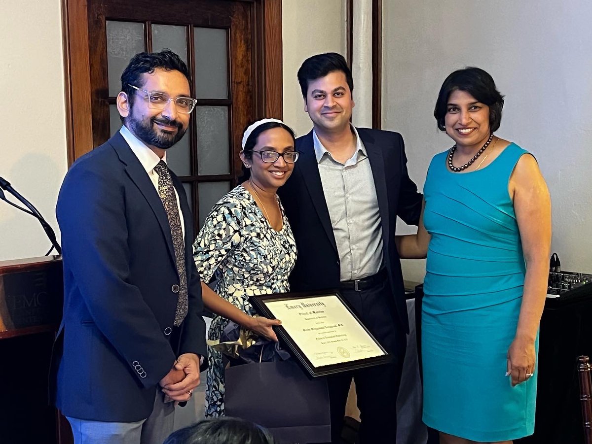 EmoryGastroHep's tweet photo. Congratulations to our beloved Class of 2022: Raj Dalsania (Advanced Endoscopy), Mey Narayanan (Transplant Hepatology), Chaitanya Allamneni @CAllamneni, Tina Hang @TinaPhamHang, &amp; Amneet Hans @amneethansmd (General GI)! 🥳
#AGAGraduationParty https://t.co/pJffF2VHb3