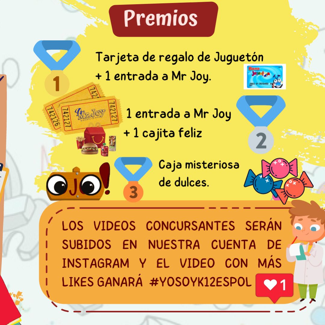 AIChE_ESPOL's tweet photo. 👩🏻‍🎨 ¡CONCURSO POR EL DIA DEL NIÑO! 🧒🏻👧🏽

👩🏻‍🔬🥼 Muestra ese científico que llevas dentro mediante un divertido video recreando nuestro experimento de slime 🦋🧪

👩🏻‍🎨 Enseña toda tu creatividad y tu entusiasmo y podrás llevarte uno de estos maravillosos premios 🎁 https://t.co/jVkLgRf6xd