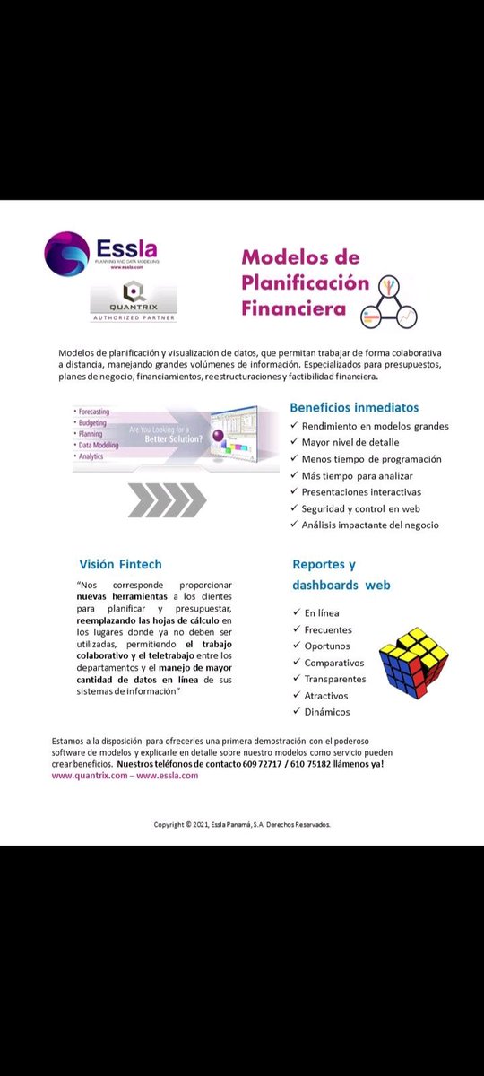 ess_pan's tweet image. Cansado de actualizar hojas de calculo prueba Quantrix / Essla solutions