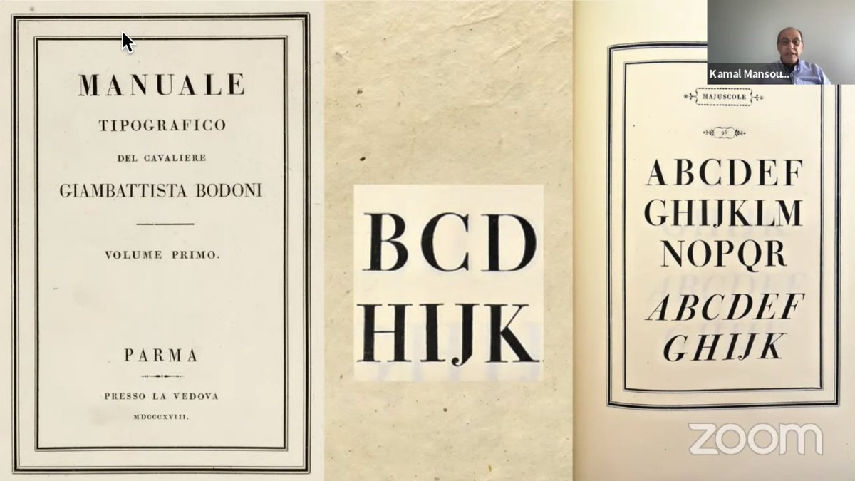 TypeNetwork's tweet photo. “Giambattista Bodoni decided to stretch the serif and make it thinner. By this, he managed to turn a secondary feature of the font into a primary one. He made display serifs a thing.” -Kamal Mansour on the unique history of fonts.
👉 Tune in! https://t.co/gGo1wmGzwR
#typelab https://t.co/okeAk5tgnu