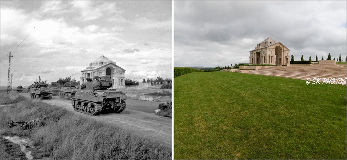 Couple of 'Then &amp; Now' images from last week, IWM originals. Hénencourt &amp; Villers–Bretonneux. © IWM Q 8621. © IWM BU 271.