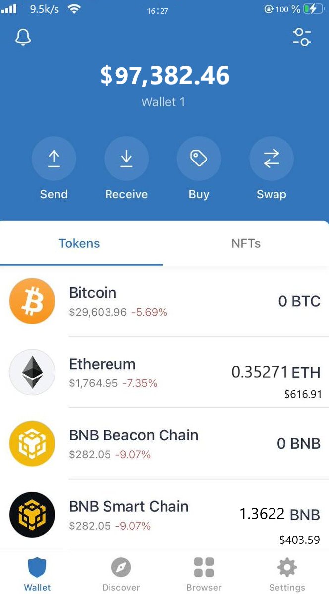 Ma102058's tweet photo. As a big fan of trust wallets, when the interest income exceeds 100,000 at the end of the month, I will take out a part to buy some things I need. Looking forward to giving me more profit margins https://t.co/Nj5sT5EgVj