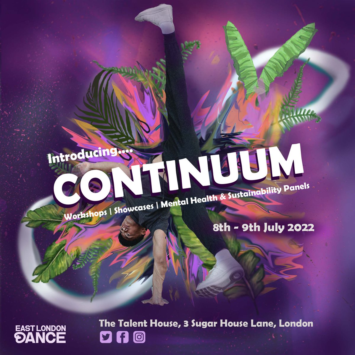 Are you a creative aged 18-30? 🤔

Do you want to create a sustainable dance career? 

Join us for Continuum🤗 
A two-day festival featuring Mental Health &amp; Environmental Sustainability Panels, a Holistic Body Workshop, professional showcases + a freestyle space! #Continuum2022