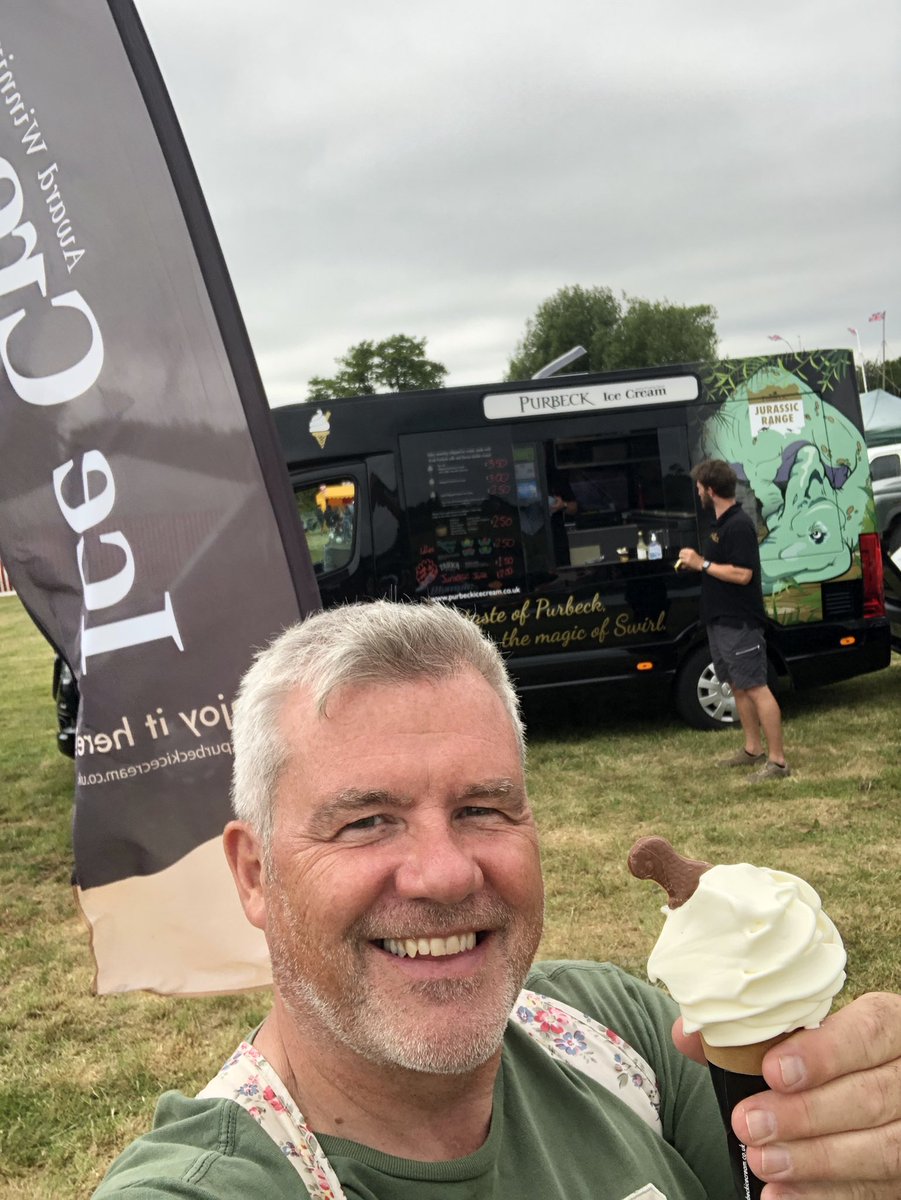 At the <a href="/BridportFoodFst/">BridportFoodFestival</a> enjoying live music, some local cider &amp; some ‘Whippy’ <a href="/PurbeckIceCream/">Purbeck Ice Cream</a>