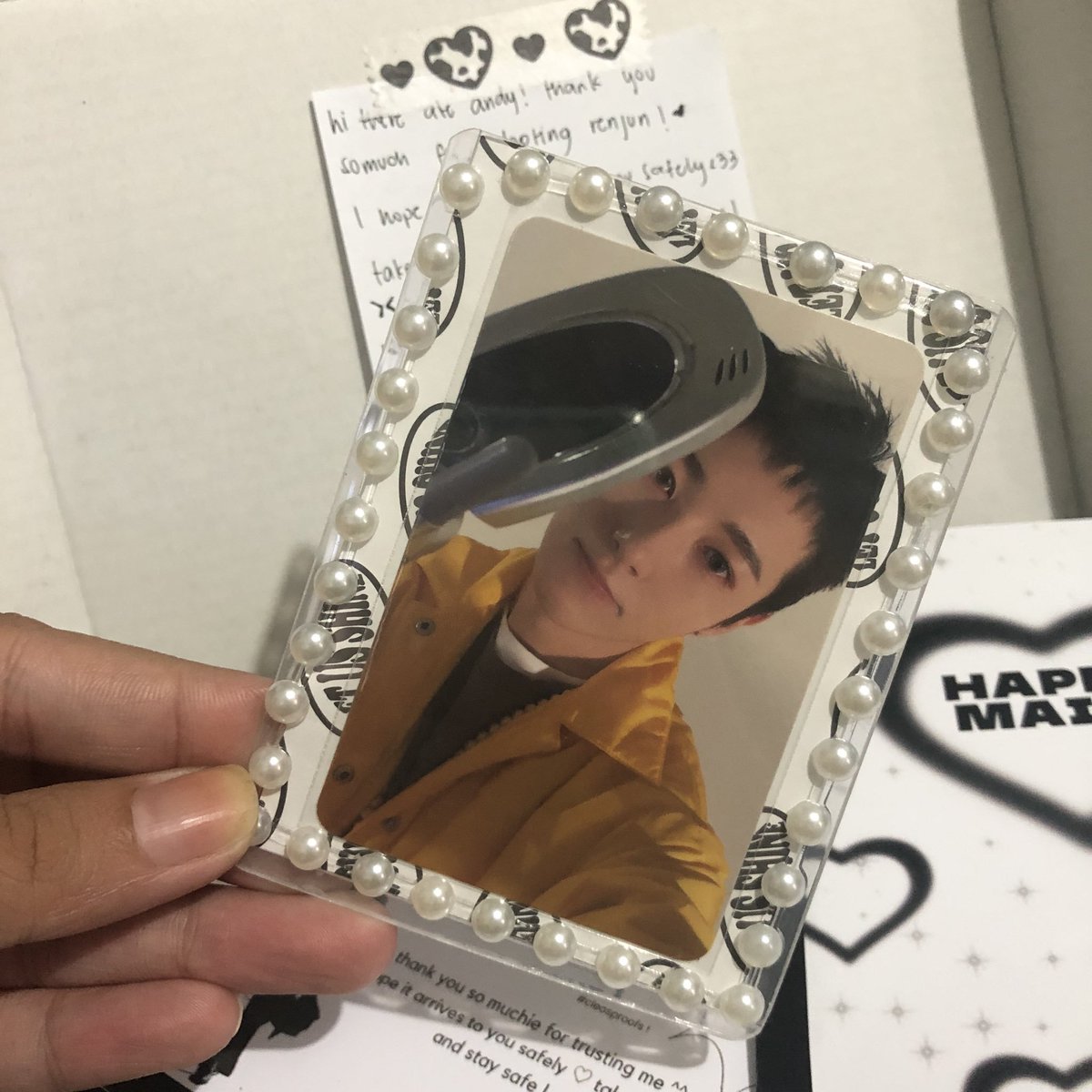 hrenmails's tweet photo. ✩‧₊ happy mail ₊˚.༄
hello bb, @c1eokart !! thank you so much for letting me adopt injun and for the smooth transaction! thank you also for the freebies, so much appreciated <3 'til our next transaction 💖🫶
꒰ #cleosproofs ꒱ https://t.co/UYlS7z6Jvz