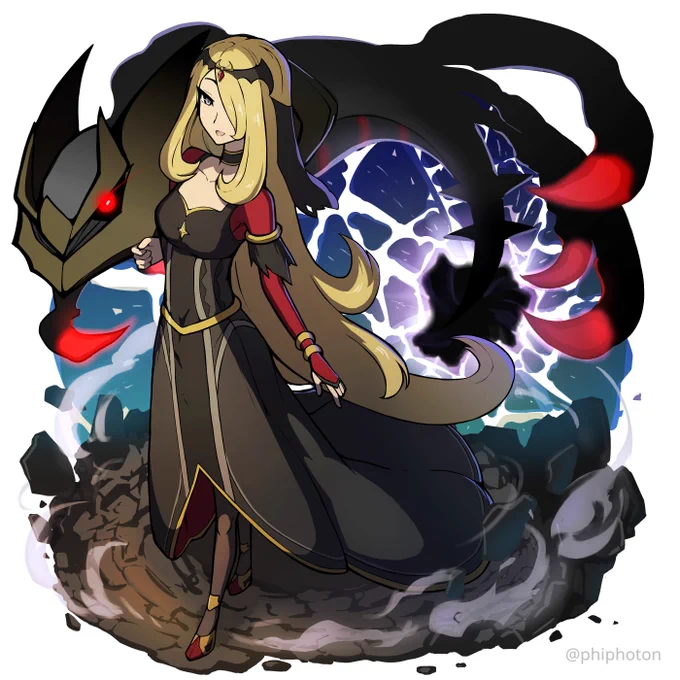Sygna Suit Cynthia #PokemonMasters #Pokemon 
