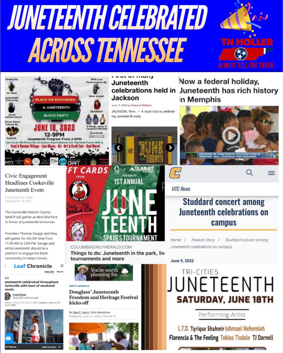 TheTNHoller's tweet photo. #juneteenth2022 CELEBRATED ACROSS TENNESSEE… 🎉 https://t.co/SN26mecCel
