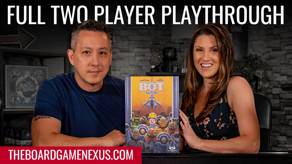 TheBGNexus's tweet photo. Check out #botfactory by @eaglegryphon! It FEELS like a heavy @vitallacerda title without the huge footprint and long playtime. Definitely a way to get mid-weight gamers introduced to his titles while still scratching the itch for heavy gamers with limited time. #boardgames https://t.co/EE7BUvo1Vg
