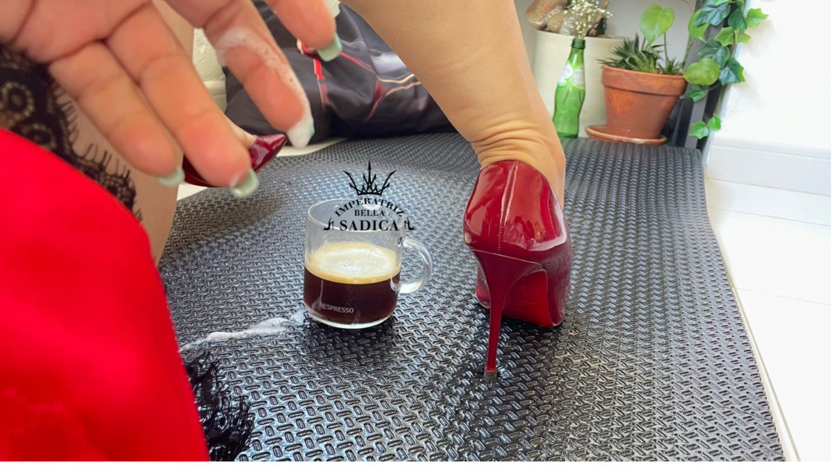 ImperatrizBella's tweet photo. He prepares the coffee, She offers the best milk, the best cream.

There's nothing more addictive and controlling than squirting in his coffee shop. Good morning peeps...
#squirt #ycumyouwatch #empressbellasadic #femdom #petslave #worship #femalesupremacy #icontrolyou #feetslave https://t.co/2FHYGGLmHR