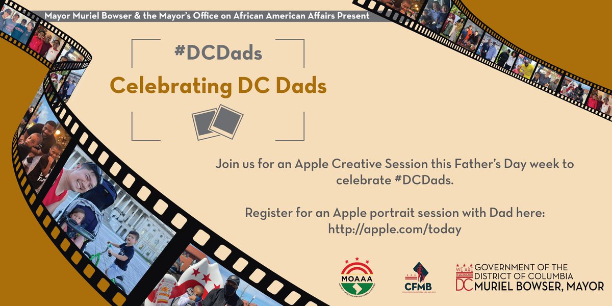 MOAAA_DC's tweet image. Join us in celebrating and showcasing fatherhood in DC this weekend. Post pictures of fathers, husbands, godfathers and father figures with their children and use #DCDads and @MOAAA_DC. @MayorBowser @OLADCGov @dcmoapia @MOAA_DC @DCLGBTQ @DCMOWPI