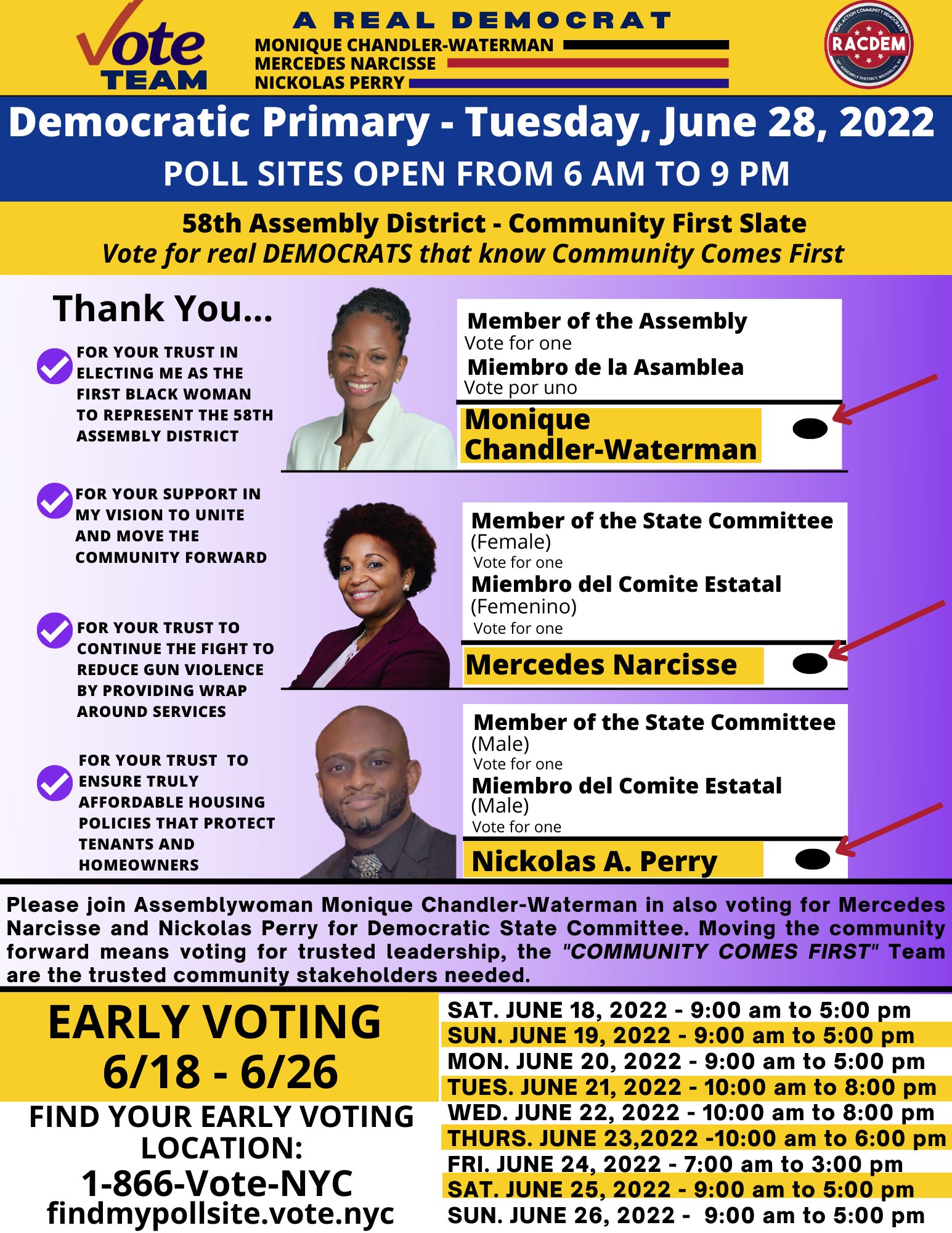 ACT Cares on Twitter "RT MoniqueForNY Early Voting Starts today from