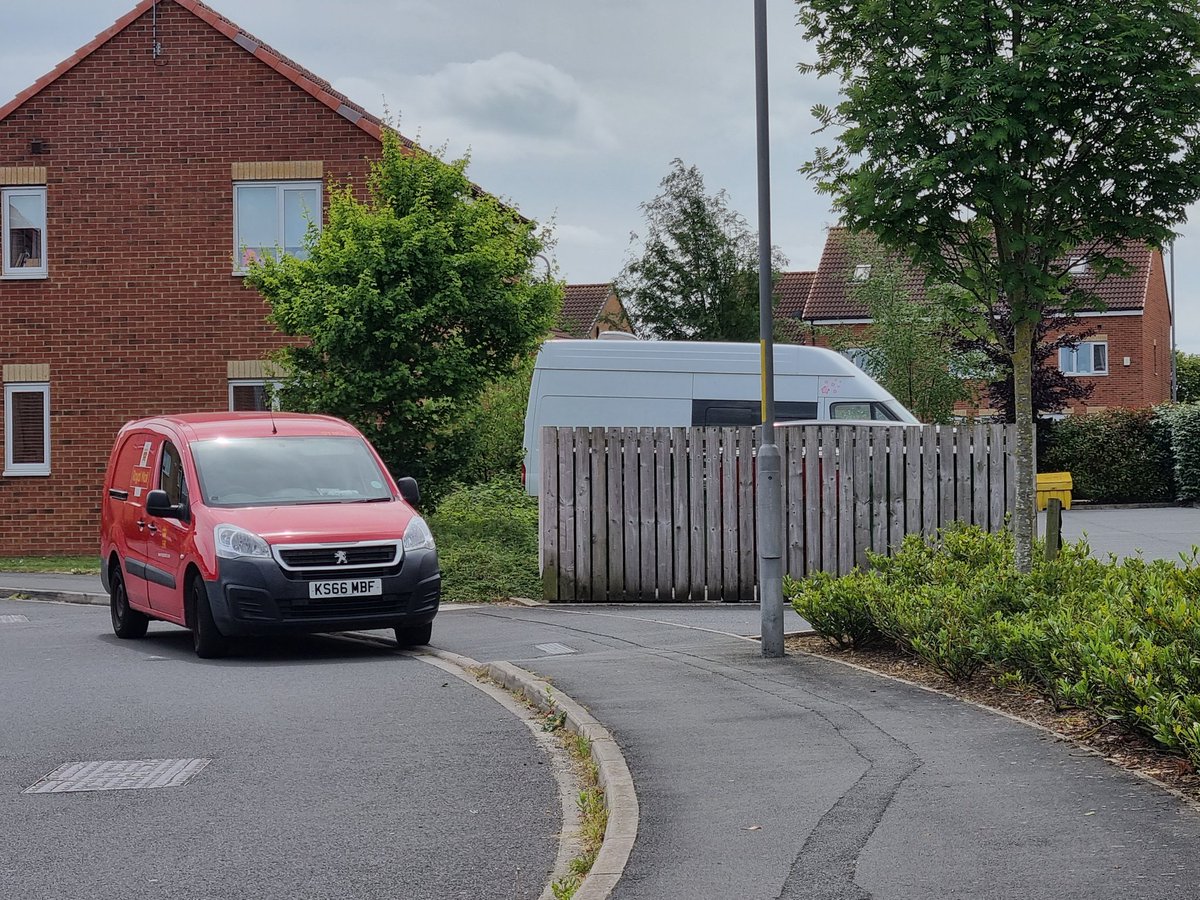 Claire_L_Catnis's tweet photo. @RoyalMail @RoyalMailHelp #stafftrainingneeded #illegallyparked Please don't block the entrance to our car park again.
@stocktoncouncil @ClevelandPolice can you run some training please. https://t.co/106ci0if7W