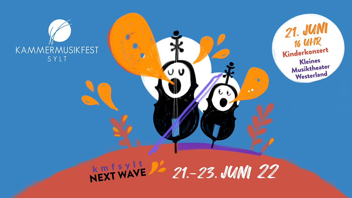 KmfSylt's tweet photo. Freut euch auf das Educationprogramm #kmfsylt Next Wave! Mit Kinderkonzert am 21.06 um 16 Uhr in der Kreismusikschule Sylt, Schulkonzerten in allen Sylter Grundschulen und einem Workshop bei den Sylter Werkstätten. #Sylt #education #ClassicalMusic #chambermusic #kids https://t.co/YGdIqURllP
