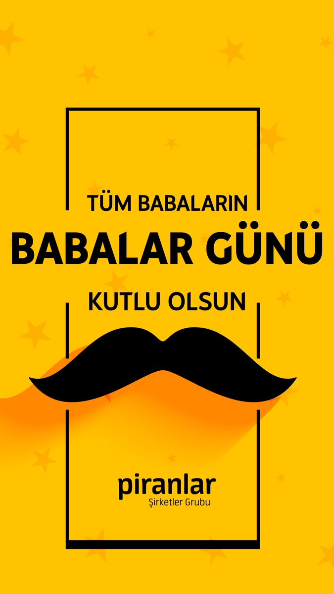 Piranlar's tweet photo. Piranlar Şirketler Grubu Olarak;
Tüm Babaların Babalar Gününü Kutlarız! https://t.co/f7391l6ufO