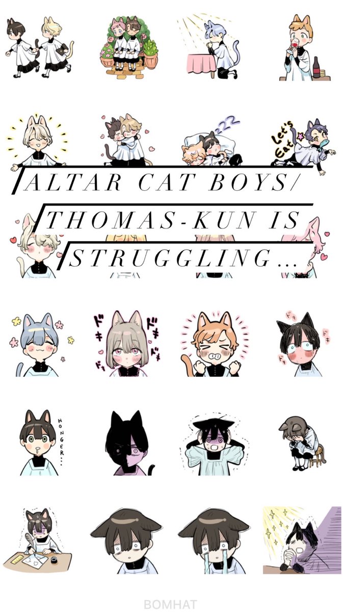 I made line stickers! 
