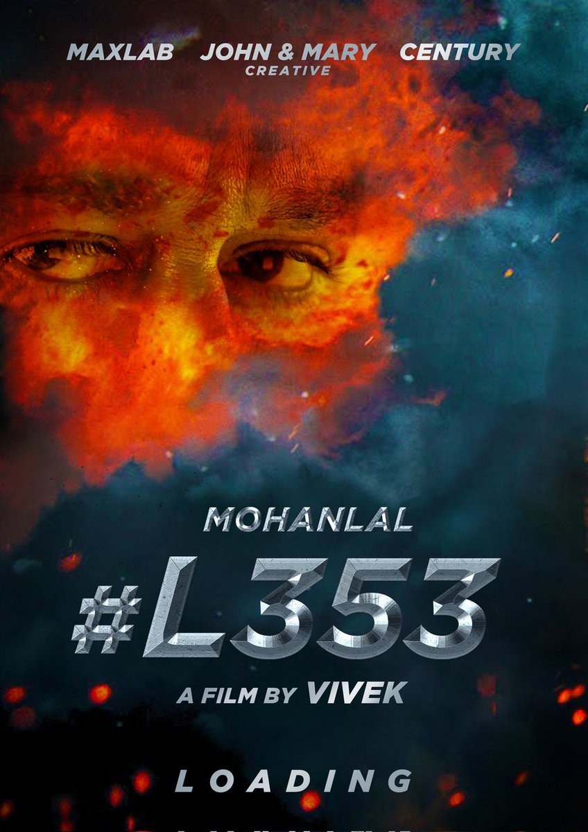 #L353

Directed By Vivek (#Athiran fame)

Produced By John & Mary Creative, Century Films, Maxlab. 

@Mohanlal #VivekThomas #MaxLabCinemas #CenturyFims