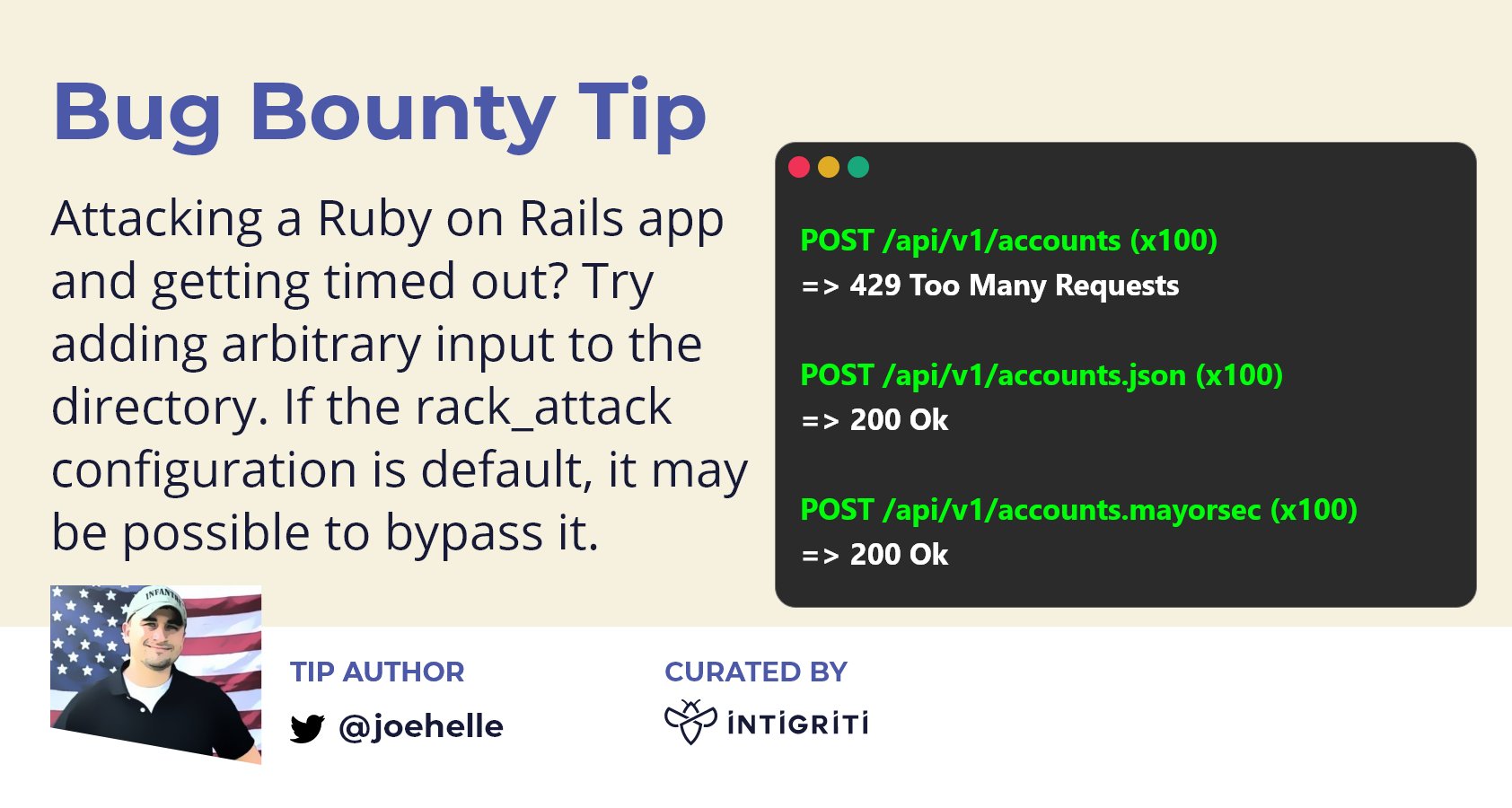 INTIGRITI on Twitter "💎 Found a Ruby on Rails application that is