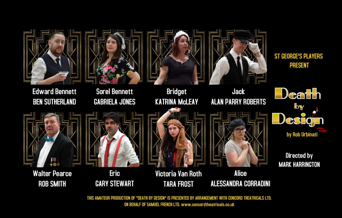 StGsPlayers's tweet photo. The final night of "Death by Design" tonight! Just a few tickets still left so get them now! https://t.co/dBq84RQP7G
Thank you to all who have supported us so far.
#RobUrbinati #deathbydesign #thesydenhamcentre @amdramcouk @SydenhamSociety @SydArts_ @theatrenetwork_ @DramaGroups https://t.co/TgWG1EdcWW