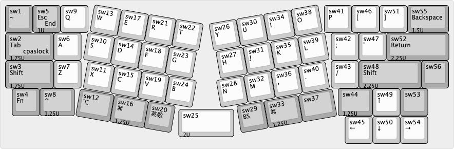 manokoto's tweet photo. 初めての設計。
作れるかな？
#自作キーボード 
#GL516 https://t.co/dXuC8kTCuN
