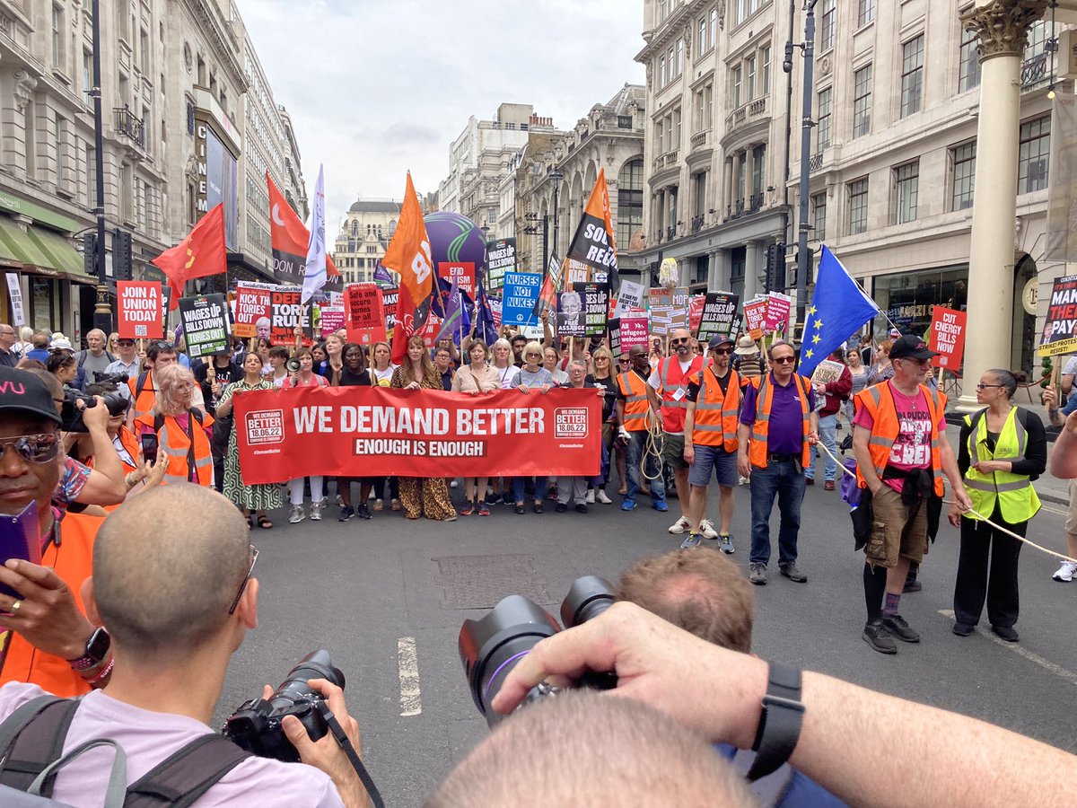AngelaRayner's tweet photo. Proud to march together to #DemandBetter https://t.co/H3EqzPWOZr