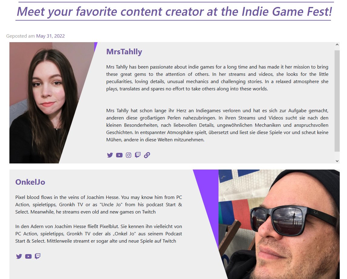 JoachimHesse's tweet photo. Nächsten Freitag komme ich zum #IndieGameFest in Köln. So Gott will werde ich dort sogar live eine neue Folge @StartUNDSelect aufnehmen. Falls ihr Lust habt dabei zu sein, habe ich 25 % Rabatt für euch. Gebt beim Kauf der Karte den Code "IGF25" ein! https://t.co/hoMzpoHLdt https://t.co/haCBg6Vx1f