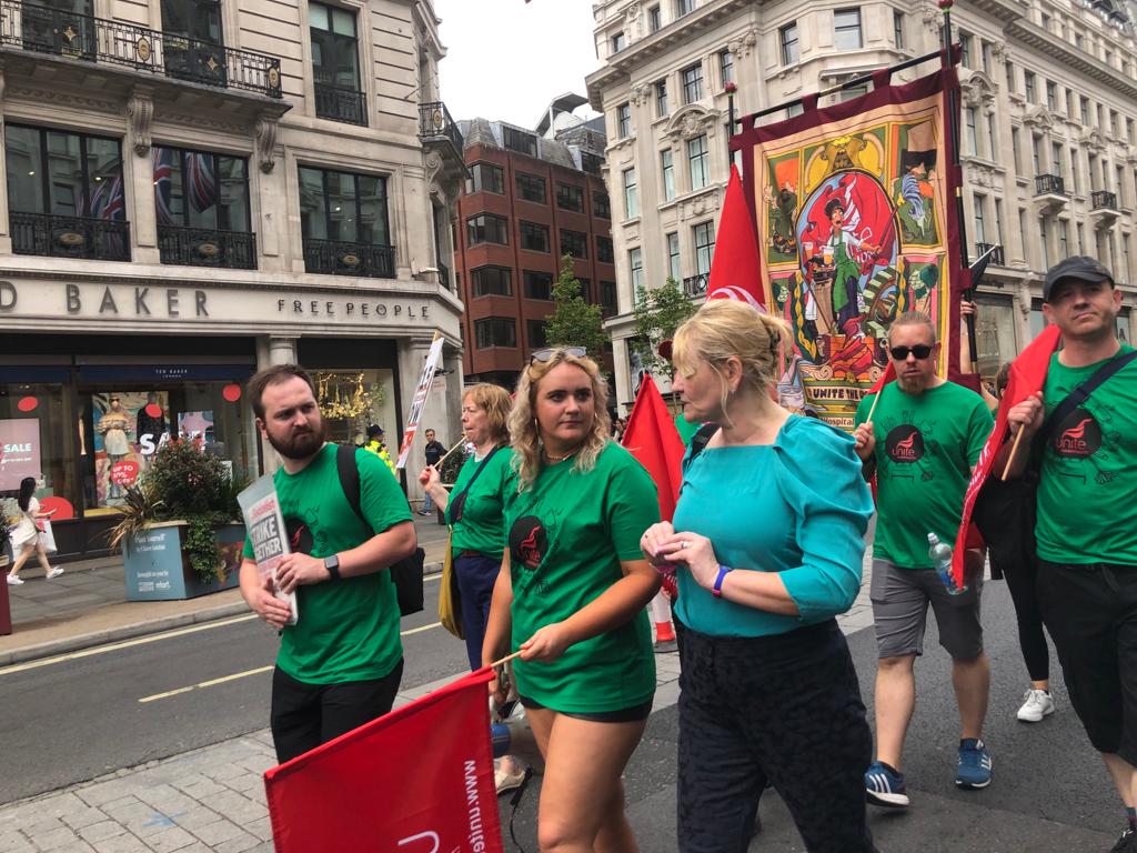 The only way workers can fight for ‘a better share of the pie’ is by building union strength and the power of collective bargaining in all sectors. We #DemandBetter