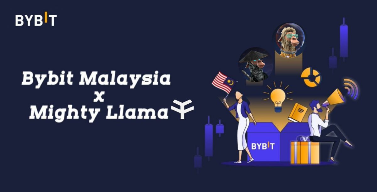Bybit Malaysia x Mighty Llama Giveaway.

Greetings,

Accomplish the tasks in the Gleam and stand a chance to win free Bybit trading bonus and Mighty Llama NFT WL spot!

Gleam
gleam.io/cACvQ/bybit-ma…