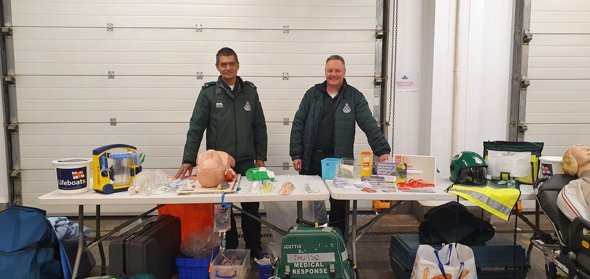 Please come and see our fabulous <a href="/Scotambservice/">Scottish Ambulance</a> crew at #Scrabster harbour today.  Lots of kit to play with!