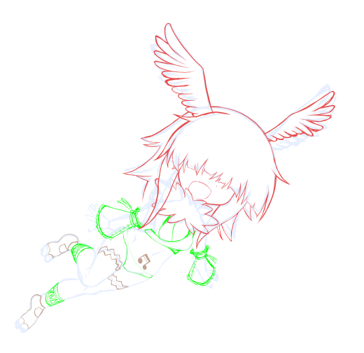 トキチャン系トリ部族フレンズのだいたいデザイン!
太ももと足のボディペイントはスカートの裾と靴だよ。
他のボディペイントは……「部族によって特色が」とかやり始めるとお絵かきじゃなくて設定の方に夢中になるタイプだからフィーリングで描こうそうしよう。 