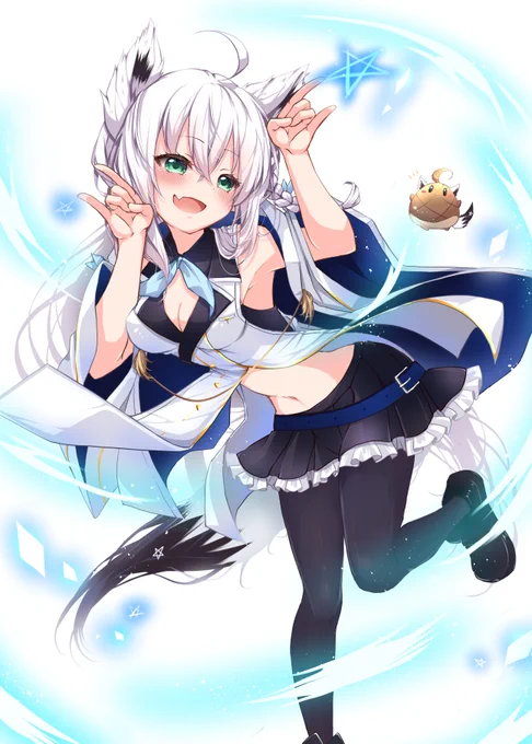 アズレンコラボのフブキ🦊
#アズールレーン
#白上フブキ
#絵フブキ 