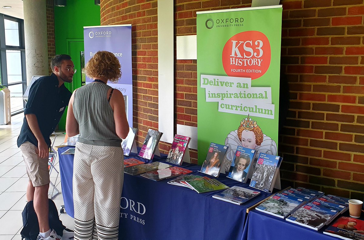 WilkesHistory's tweet photo. Come and see us for a chat at the @OUPSecondary stand at the @practicalhisto1 Practical Histories Conference #PHCONF22 https://t.co/hcr7nF1Kqk