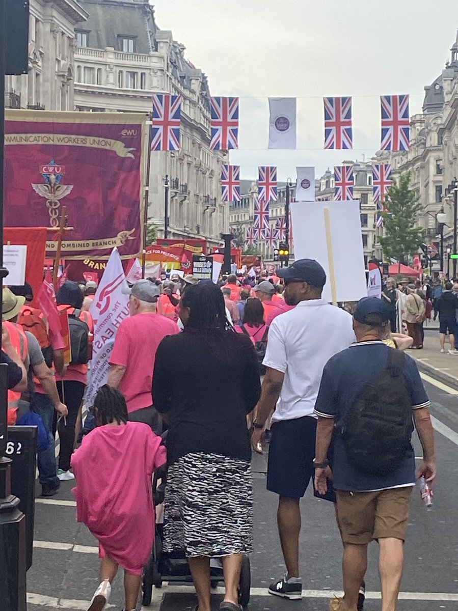 This is what real patriotism looks like, <a href="/BorisJohnson/">Boris Johnson</a> - British workers marching for better wages, living standards, jobs and public services 

<a href="/The_TUC/">Trades Union Congress</a>