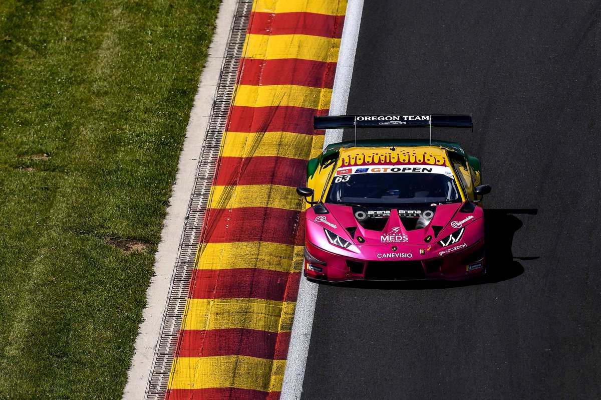 International GT Open (@gt_open) on Twitter photo Oregon top! <a href="/leo_pulcini/">Leonardo Pulcini</a>’s last flying lap - a 2:17.104 - edges <a href="/osbornejoe/">Joe Osborne</a> in Q2!
Based on commentator maths - always reliable* - this also means a 2:17.631 average time, compared to <a href="/OptimumMSport/">Optimum Motorsport</a>’s 2:17.655.
Provisionally, that’s pole for tomorrow’s enduro!
#GTOpen 🇧🇪 Oregon top! <a href="/leo_pulcini/">Leonardo Pulcini</a>’s last flying lap - a 2:17.104 - edges <a href="/osbornejoe/">Joe Osborne</a> in Q2!
Based on commentator maths - always reliable* - this also means a 2:17.631 average time, compared to <a href="/OptimumMSport/">Optimum Motorsport</a>’s 2:17.655.
Provisionally, that’s pole for tomorrow’s enduro!
#GTOpen 🇧🇪
