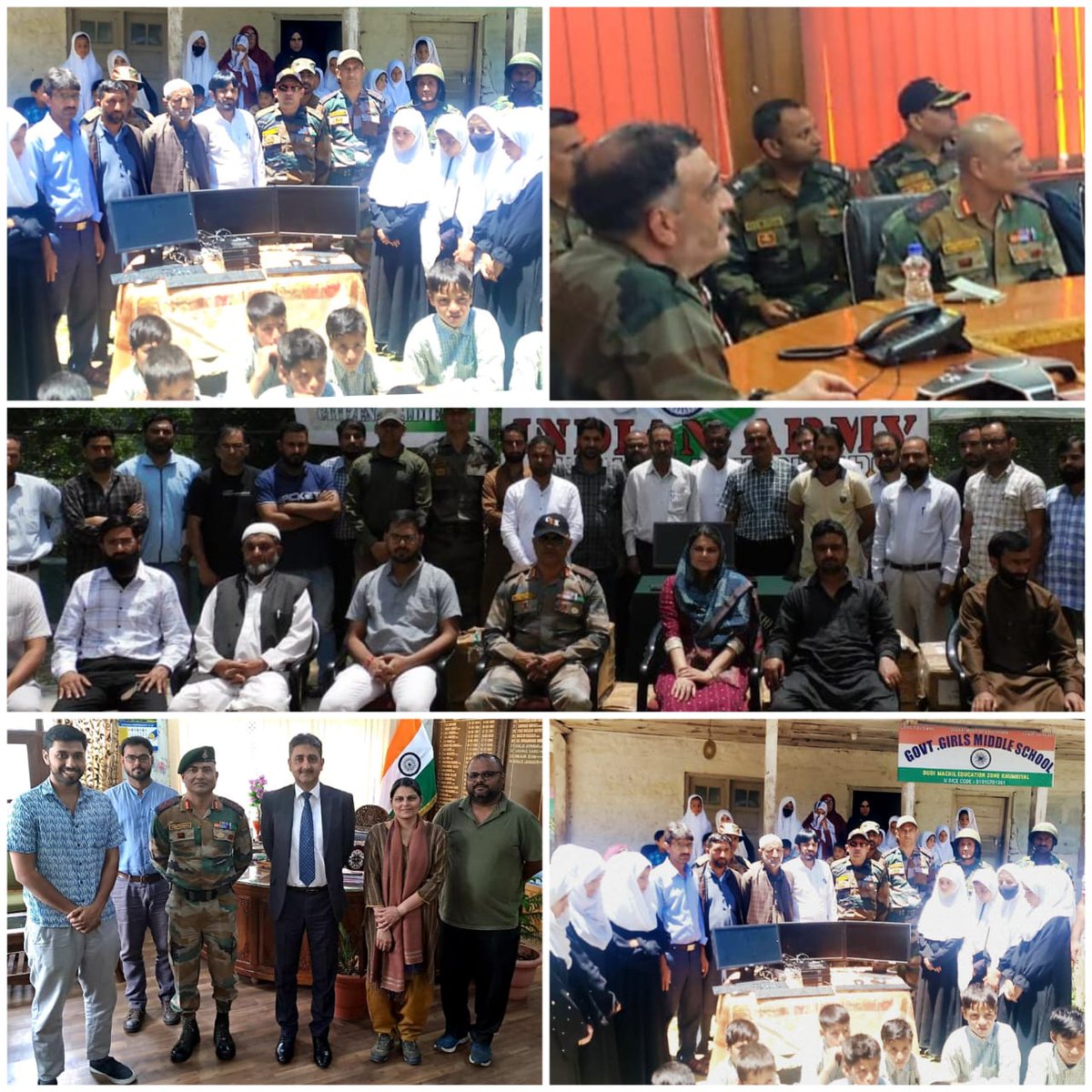 GulzarRaied's tweet photo. #IndianArmy #KupwaraTerriers &amp; Digital empowerment foundation provide Computers worth 50 Lakhs to Govt Schools in remote areas of distt #Kupwara
#kashmir
#development
#clx
#18JUN22KT https://t.co/5NFcZGL1Ev
