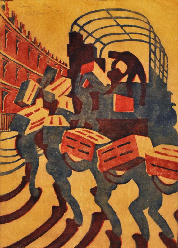 twistopherrobin's tweet photo. #Art #SybilAndrews "Oranges" 1929 https://t.co/c4oWypY7uY