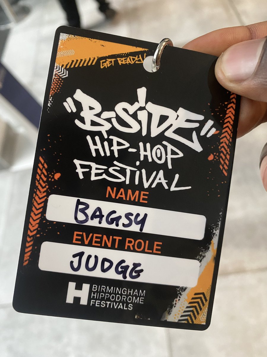 bagsyofficial's tweet photo. Judging duties today #hiphopculture #Birmingham2022 
#breakmission https://t.co/lTTthial2x