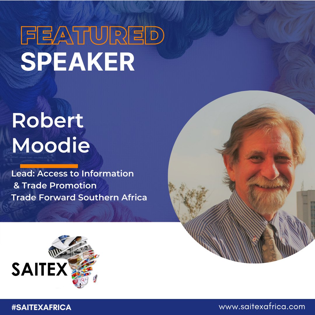 forward_trade's tweet photo. Our Technical Lead @Robert Moodie will be speaking at #SAITEX,  Training: USAID Southern Africa Trade &amp; Investment Hub Regional Cross-Border Toolkit, &amp; Trade Forward Southern Africa Trade &amp; Information Hub Export Tools, Knowledge &amp; Training. To register  - https://t.co/NSIKAx5LPG https://t.co/6jf6qMoIGv