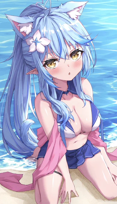 夏ラミィちゃん☃️
#LamyArt 