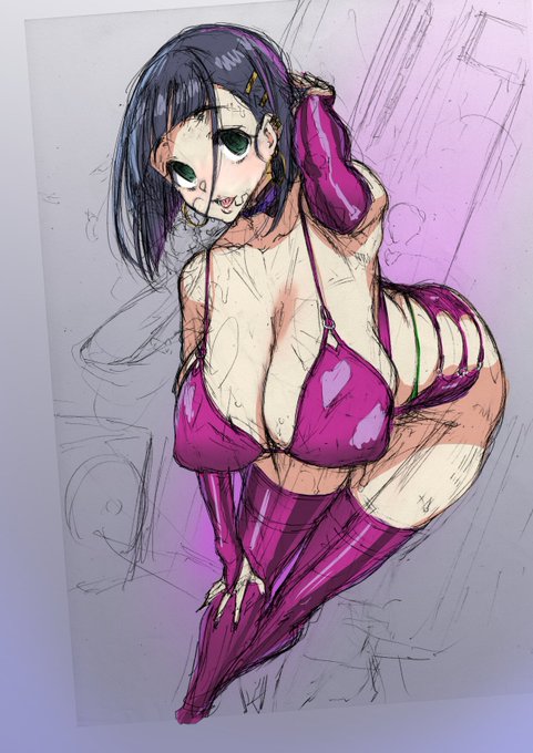 裏路地ボディコン直葉 ラフ 