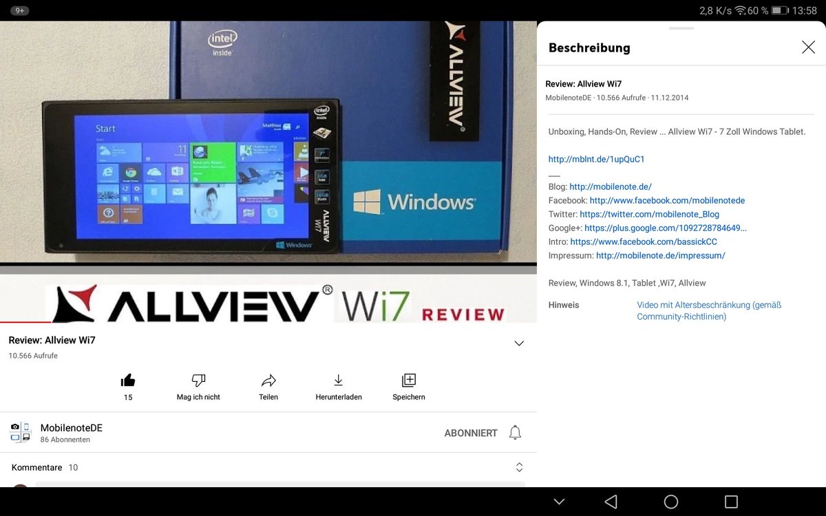 mobilenote_Blog's tweet photo. @Google @YTCreatorsDE was stimmt bei euch nicht, einem Technik Review mit einer Altersbeschränkung zu belegen? Waren meine Hände zu nackt, mein Sarkasmus zu trocken? War die Technik zu Microsoft lastig oder einfach zu billig? Warum also jetzt nach Jahren diese Beschränkung? https://t.co/BX4uoyGnzs