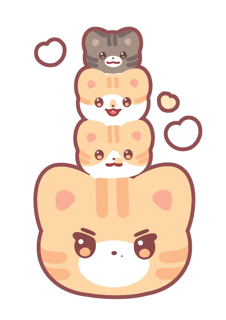 이 전에 카드 제작할 때 그렸던 순둥도리노🐱💛