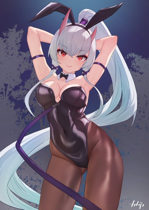 放置少女の星熊童子さんをskeb依頼で描いた! 