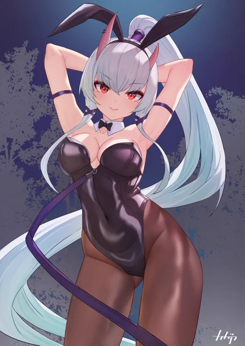放置少女の星熊童子さんをskeb依頼で描いた! 