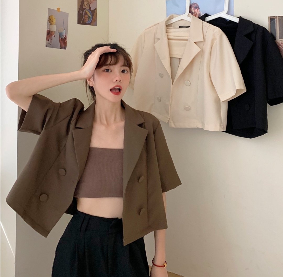 puddingfashion's tweet photo. เสื้อคลุม​ Blazer​ กำลังจัดโปร​ลดจาก​ 490​ เหลือ​ 199​ บาท​ ‼️ แล้วยังแถมเสื้อครอปด้านในอีกด้วย​ งานดีสวยมากค่ะ​​ มี​ให้เลือกถึง​ 3 สี​ ของมันต้องมีค่ะทุกคน

~~ สินค้าพรีออเดอร์​ จ่ายตอนของมา​ สนใจเมนชั่น/เดมจองได้เลยค่ะ https://t.co/RAu5LpWF3c