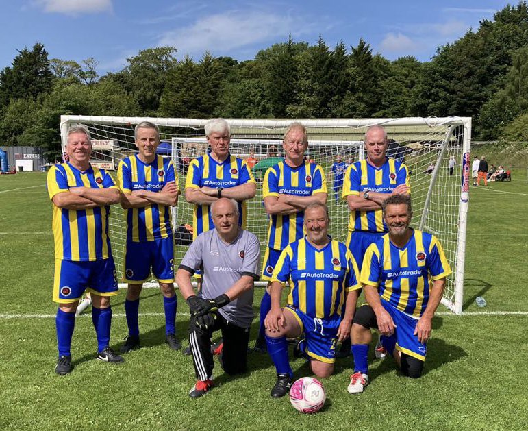 @GarstangFC over 60’s competing in a walking football tournament in Lytham today. Proudly wearing their new kit kindly sponsored by @AutoTrader_UK @AutoTraderLife #menshealthweek #upthestang 🇺🇦
